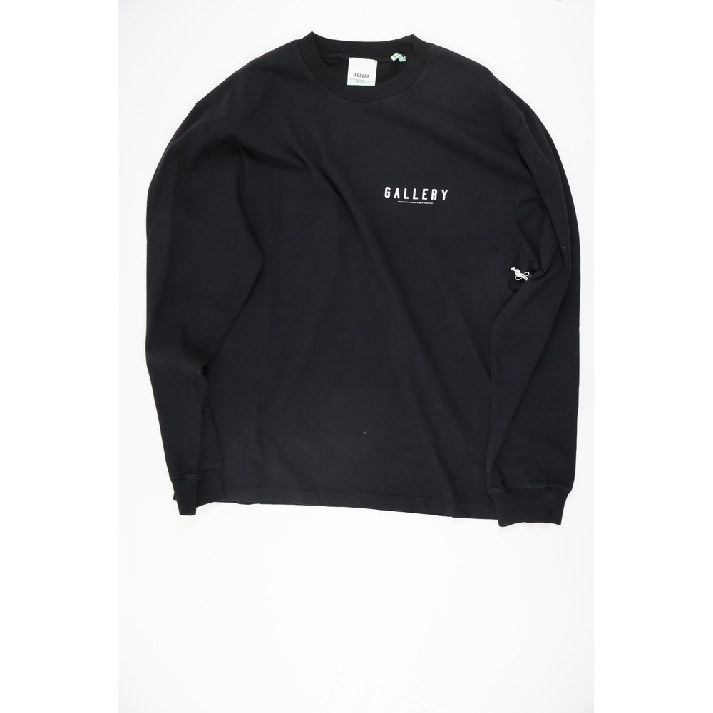 AGOLDE RSVP Gallery Long Sleeve Mock Neck Black White Medium NWT